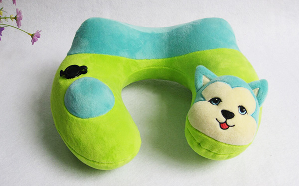 卡通動物充氣U型枕